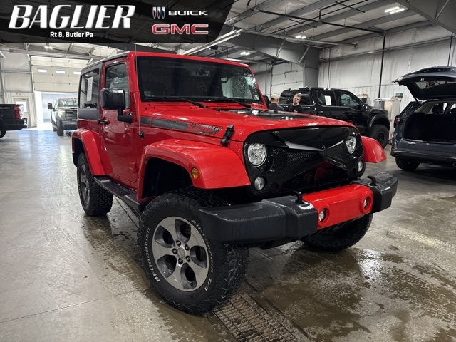 2017 Jeep Wrangler Sahara 3.6L V6 Quick Order Package 24G Firecracker Red Clearcoat