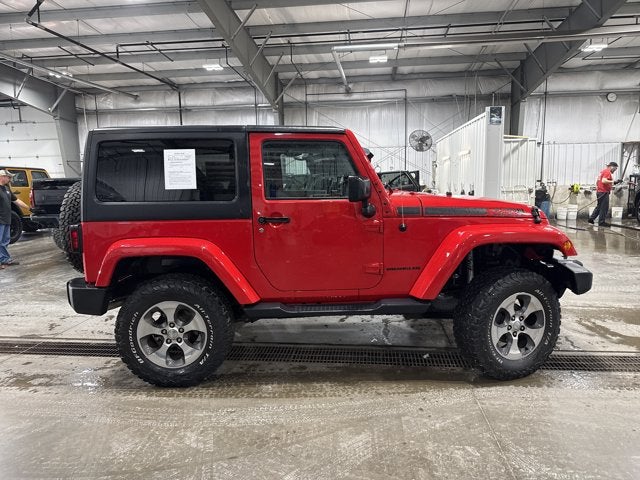 2017 Jeep Wrangler Sahara 3.6L V6 Quick Order Package 24G Firecracker Red Clearcoat