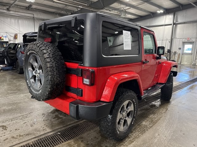 2017 Jeep Wrangler Sahara 3.6L V6 Quick Order Package 24G Firecracker Red Clearcoat