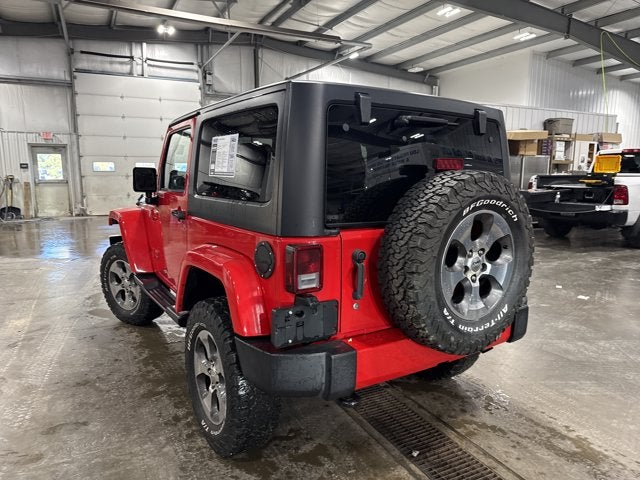 2017 Jeep Wrangler Sahara 3.6L V6 Quick Order Package 24G Firecracker Red Clearcoat
