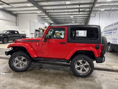 2017 Jeep Wrangler Sahara 3.6L V6 Quick Order Package 24G Firecracker Red Clearcoat