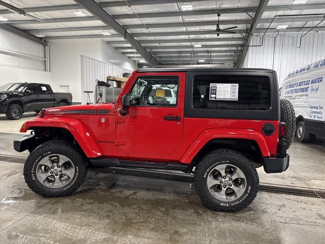 2017 Jeep Wrangler Sahara 3.6L V6 Quick Order Package 24G Firecracker Red Clearcoat