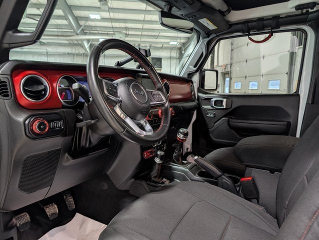 2022 Jeep Wrangler Unlimited Rubicon 4x4 Manual Hardtop Tow Pkg Aux Switches Bright White