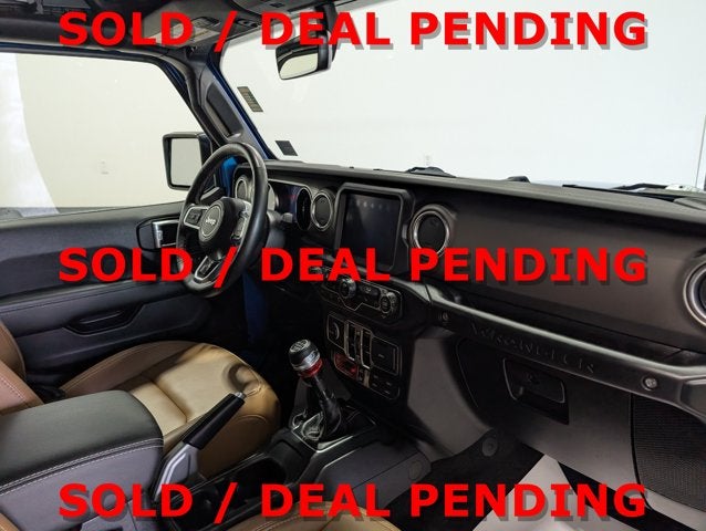 2021 Jeep Wrangler Unlimited Rubicon Hydro Blue Manual Tow Package Alpine Audio Steel Bumpers
