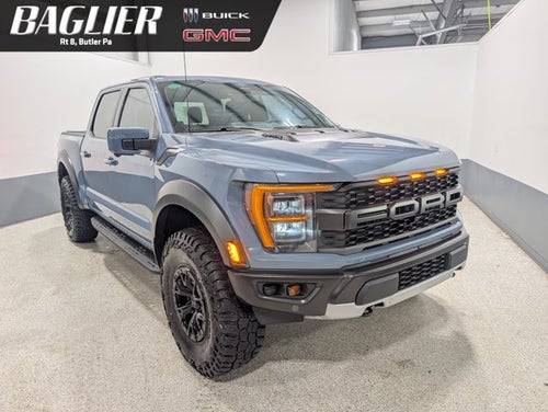 2023 Ford F-150 Raptor 3.5L V6 Raptor 37 Performance Pkg Blue Interior Azure Gray Metallic