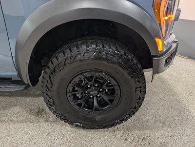 2023 Ford F-150 Raptor 3.5L V6 Raptor 37 Performance Pkg Blue Interior Azure Gray Metallic