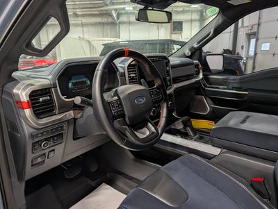 2023 Ford F-150 Raptor 3.5L V6 Raptor 37 Performance Pkg Blue Interior Azure Gray Metallic