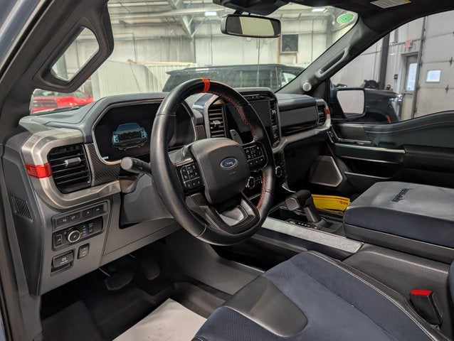 2023 Ford F-150 Raptor 3.5L V6 Raptor 37 Performance Pkg Blue Interior Azure Gray Metallic
