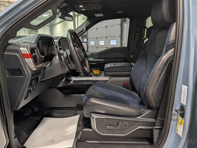 2023 Ford F-150 Raptor 3.5L V6 Raptor 37 Performance Pkg Blue Interior Azure Gray Metallic