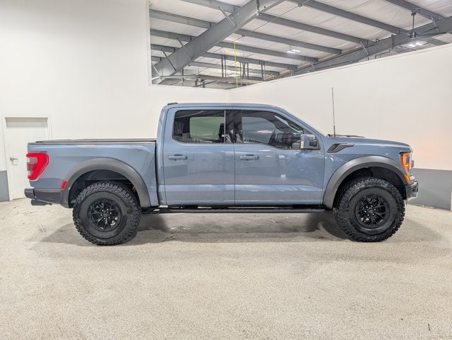 2023 Ford F-150 Raptor 3.5L V6 Raptor 37 Performance Pkg Blue Interior Azure Gray Metallic