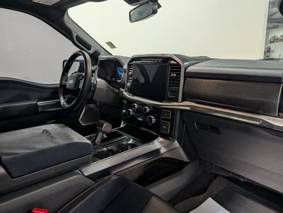 2023 Ford F-150 Raptor 3.5L V6 Raptor 37 Performance Pkg Blue Interior Azure Gray Metallic
