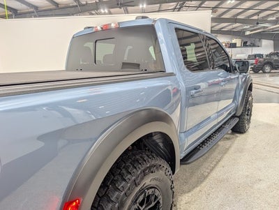 2023 Ford F-150 Raptor 3.5L V6 Raptor 37 Performance Pkg Blue Interior Azure Gray Metallic