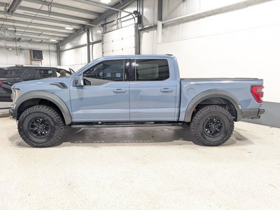 2023 Ford F-150 Raptor 3.5L V6 Raptor 37 Performance Pkg Blue Interior Azure Gray Metallic
