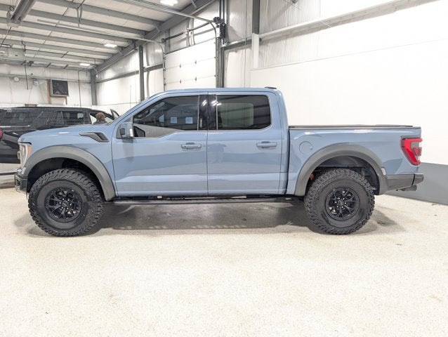 2023 Ford F-150 Raptor 3.5L V6 Raptor 37 Performance Pkg Blue Interior Azure Gray Metallic