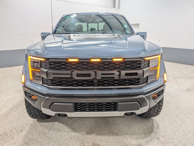 2023 Ford F-150 Raptor 3.5L V6 Raptor 37 Performance Pkg Blue Interior Azure Gray Metallic