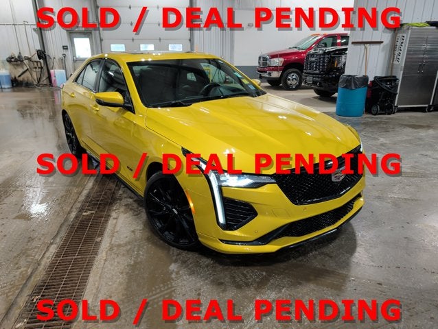 2024 Cadillac CT4-V 1SF Super Cruise 2 Pkg Onyx Pkg Sunroof AWD Heated/Cooled Leather