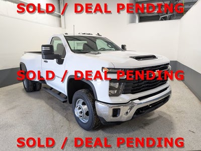 2024 Chevrolet Silverado 3500HD Work Truck Duramax Dually Reg Cab Gooseneck Prep Snow Plow Prep