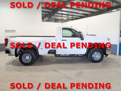 2024 Chevrolet Silverado 3500HD Work Truck Duramax Dually Reg Cab Gooseneck Prep Snow Plow Prep