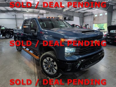2025 Chevrolet Silverado 2500HD Custom Crew Cab 4WD Duramax 6.6L Turbo-Diesel Custom Value & Z71 Off-Road Packages Lakeshore Blue