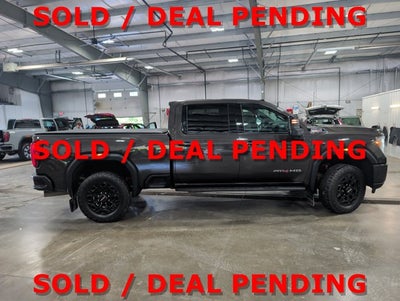 2021 GMC Sierra 3500HD AT4 DURAMAX AT4 Standard Bed Brownstone Metallic Black 20s