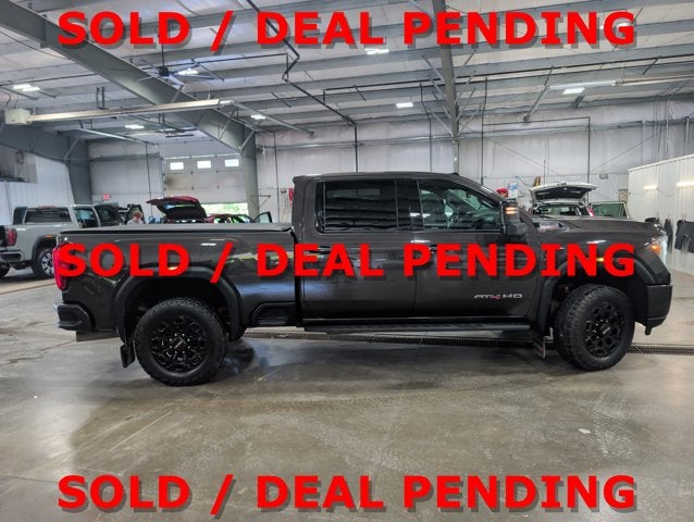 2021 GMC Sierra 3500HD AT4 DURAMAX AT4 Standard Bed Brownstone Metallic Black 20s