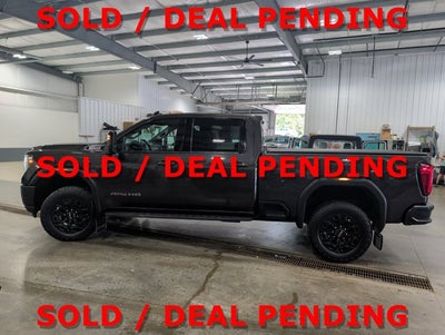 2021 GMC Sierra 3500HD AT4 DURAMAX AT4 Standard Bed Brownstone Metallic Black 20s