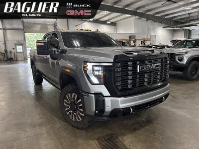 2025 GMC Sierra 2500HD Denali Ultimate 6.6L Turbo-Diesel V8 Gooseneck Prep Sterling Metallic