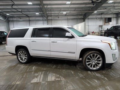 2019 Cadillac Escalade ESV Premium Luxury 4WD 6.2L V8 22s Air Ride Adaptive Cruise Crystal White