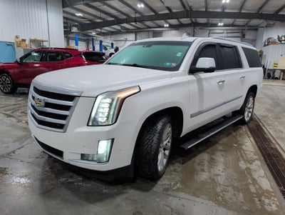 2019 Cadillac Escalade ESV Premium Luxury 4WD 6.2L V8 22s Air Ride Adaptive Cruise Crystal White