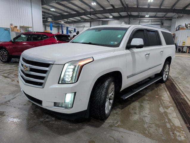 2019 Cadillac Escalade ESV Premium Luxury 4WD 6.2L V8 22s Air Ride Adaptive Cruise Crystal White