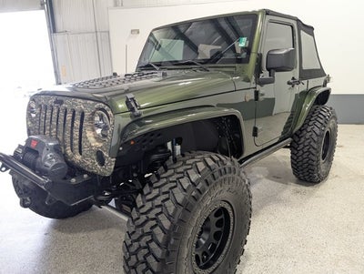 2008 Jeep Wrangler Custom 6.2L V8 King Shocks Poison Spyder Green