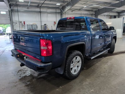 2018 GMC Sierra 1500 SLE Crew Cab 4WD 5.3L V8 Z71 Off-Road Stone Blue Metallic