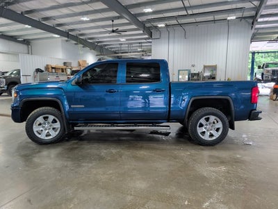 2018 GMC Sierra 1500 SLE Crew Cab 4WD 5.3L V8 Z71 Off-Road Stone Blue Metallic
