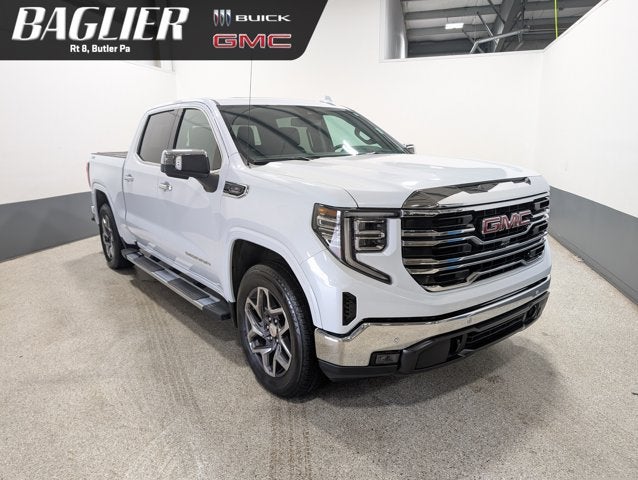 2026 GMC Sierra 1500 SLT Premium Plus 3.0L Turbo-Diesel Glacier White Tricoat